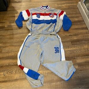 Vintage RARE FUBU Platinum Harlem Globetrotters Track Suit Size 4X